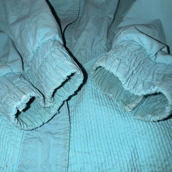 Vintage 80s 90s Andy Johns Turquoise Jacket Women Size Large - Picture 4 of 7